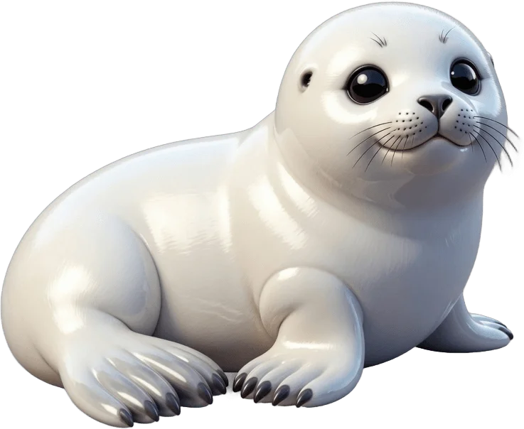Bébé phoque blanc