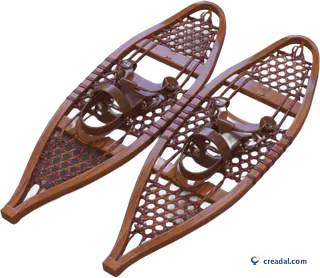 Wooden Snowshoes Pair