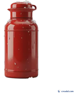 Red polar thermos