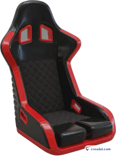 Banco Baquet Preto Vermelho