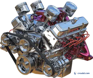Motor Cromado de Carro