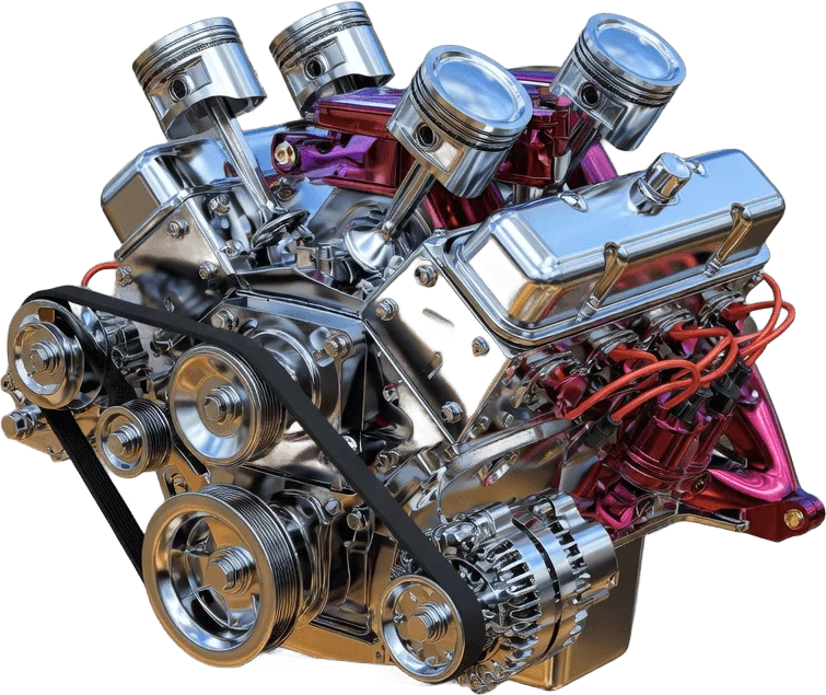 Moteur Auto Chromé