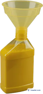 Frasco de óleo amarelo