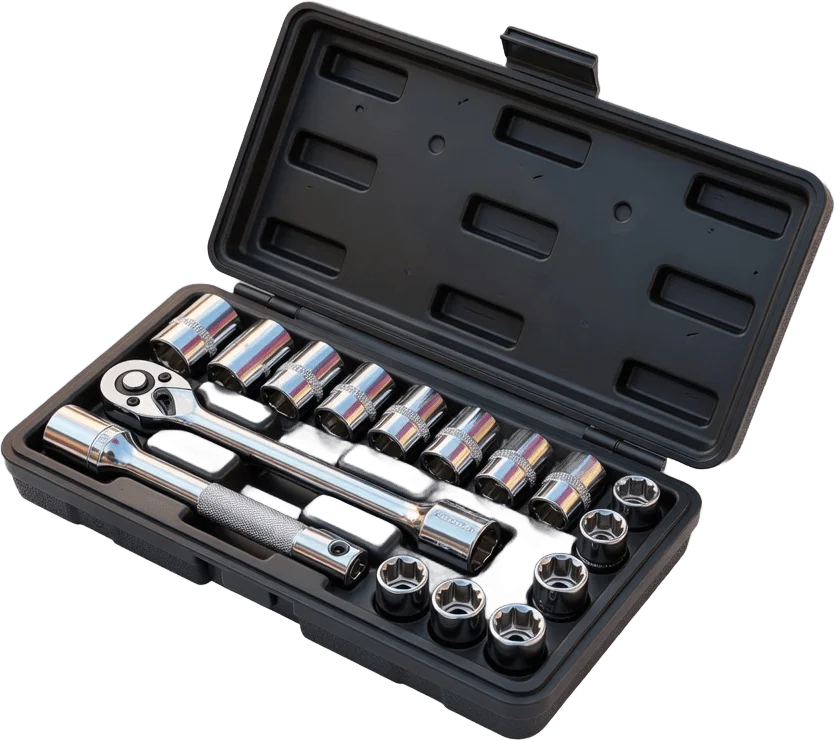 Chrome Socket Wrench Case