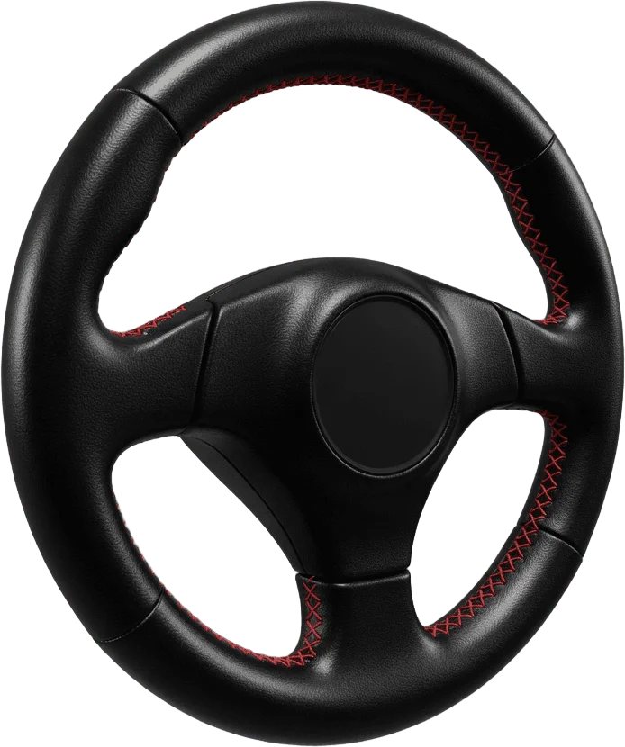 Black Leather Steering Wheel