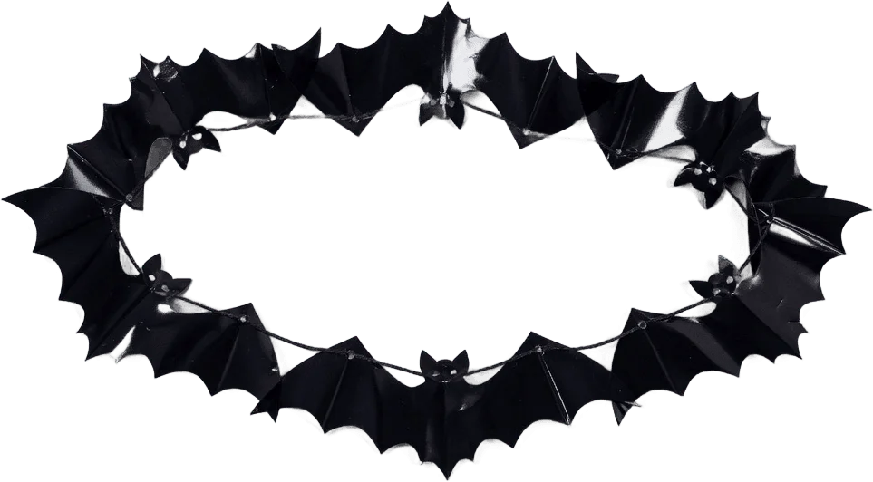 Black bat garland