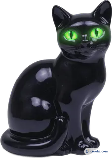 Figura de gato preto