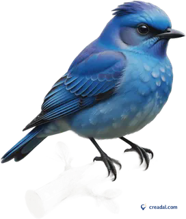 Bluebird on a branch