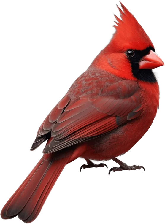 Red cardinal cutout