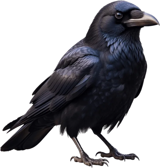 黒いカラスの切り抜き