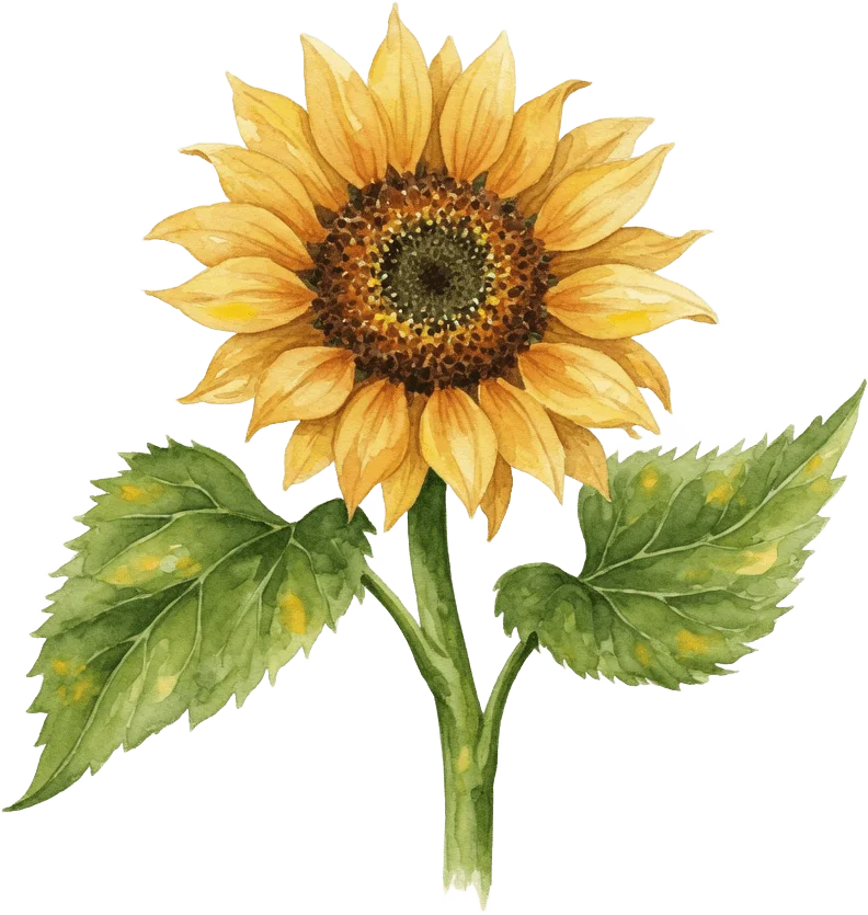 Tournesol Aquarelle