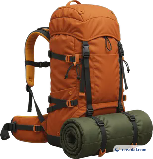 Sac de randonnée orange
