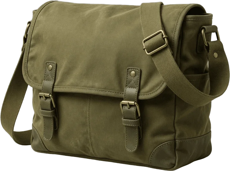 Sac messager vert olive