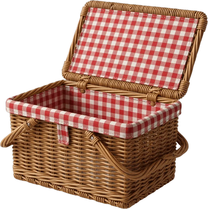 Cesta piquenique de vime