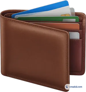 Portefeuille cuir marron