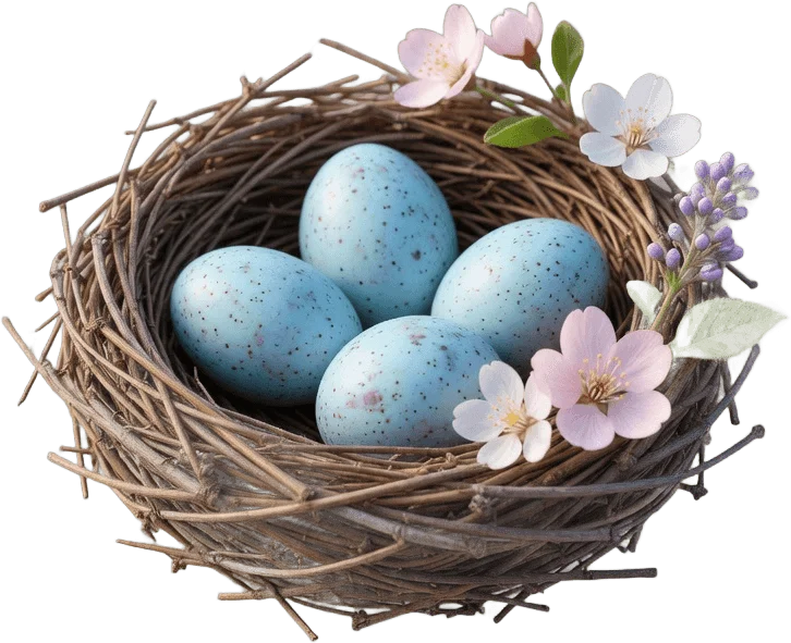 Spring bird nest