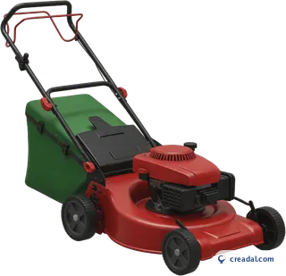 Cortador de grama vermelho