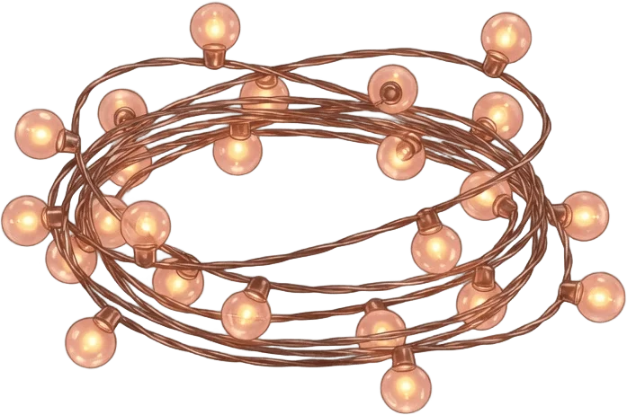 Warme Lichterkette