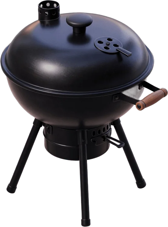 Schwarzer Kugelgrill