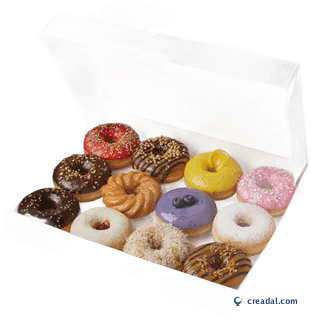 علبة دونات متنوعة