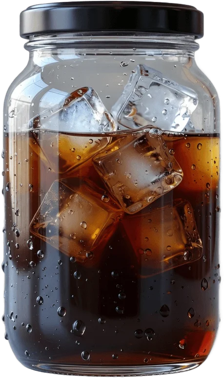 Bocal de café glacé