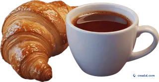Croissant e café