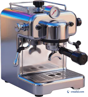 Máquina espresso cromada