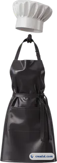 Dark grill apron