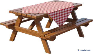 Checkered Picnic Table