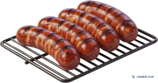 Sausages on Grill Grate