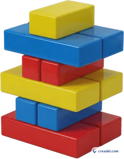 Bunte Holzklötze