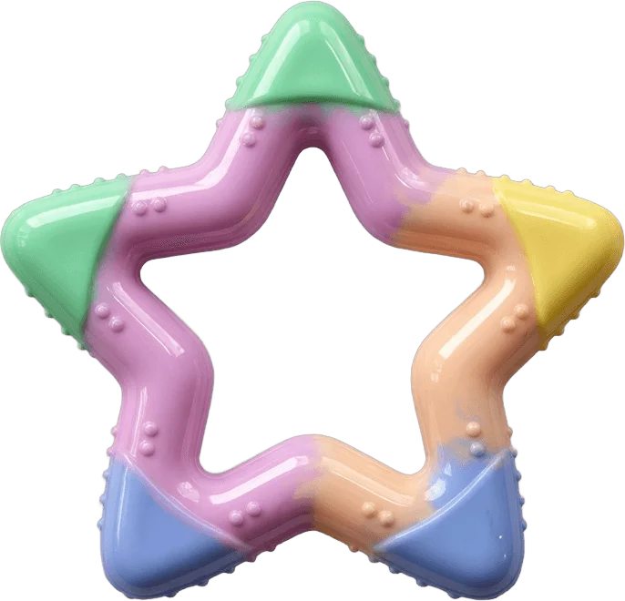 Pastel Star Teether