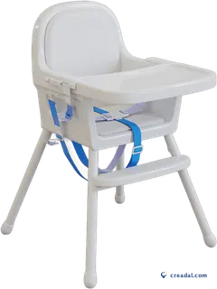 Weißer Babyhochstuhl