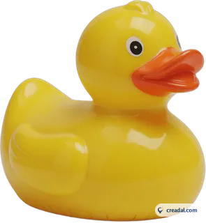 Gelbe Badeente