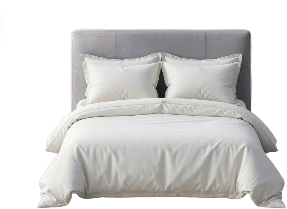 White Double Bed
