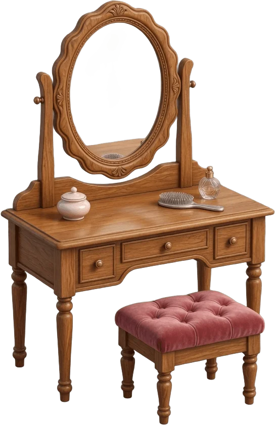 Coiffeuse en bois