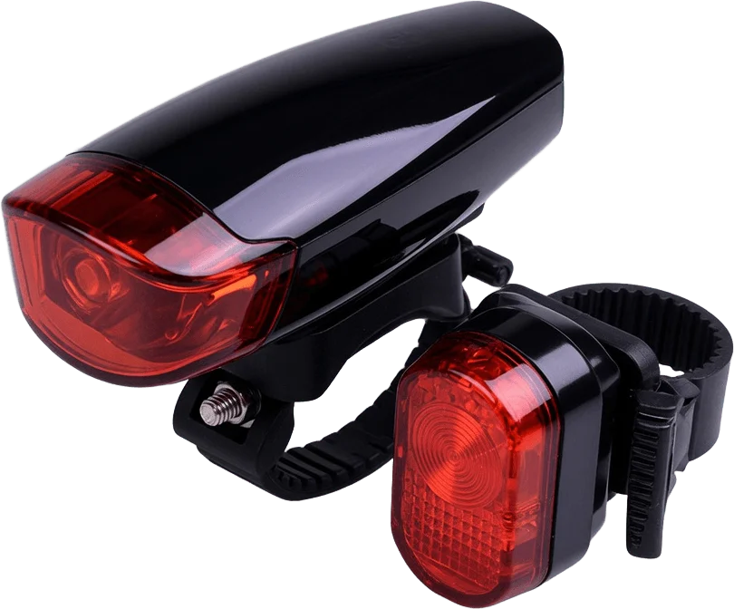 Phares noirs de vélo