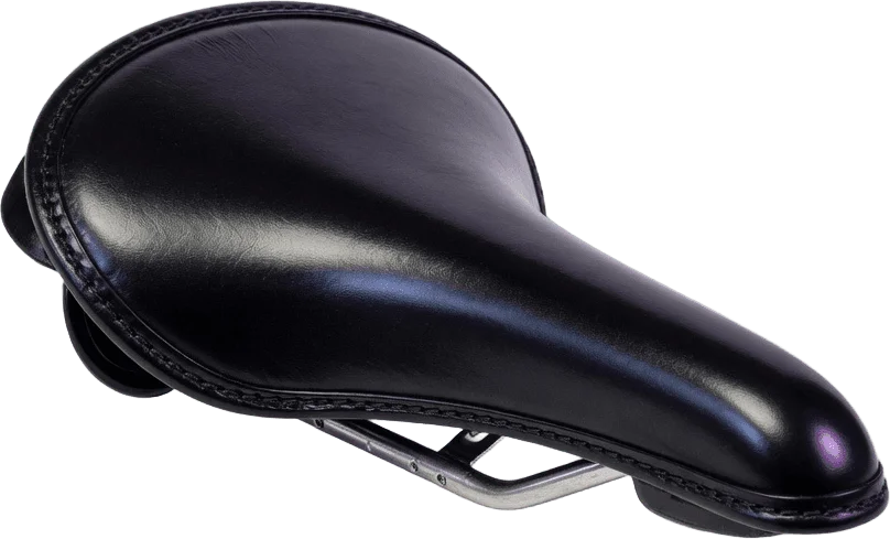 Selle vélo en cuir noir