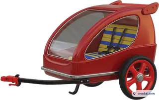 Red Kids Bike Trailer
