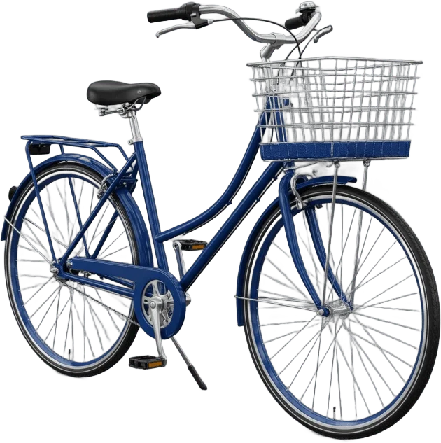 Vélo urbain bleu