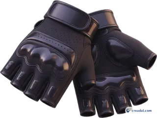 Black Fingerless Gloves