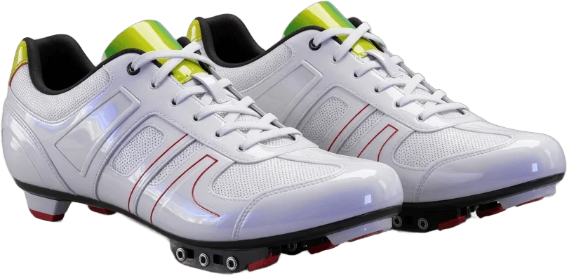 Chaussures blanches de route