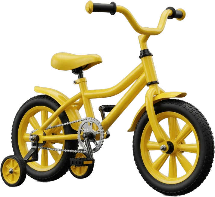 Vélo enfant jaune