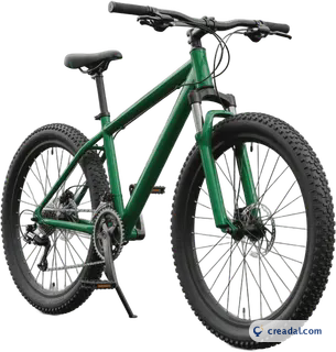 Green mountain bike