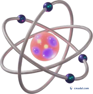 Glowing atom model