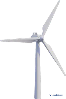 Wind Turbine on Hill