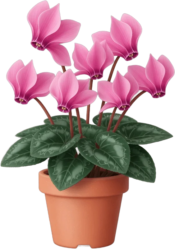 Pink cyclamen