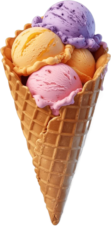 Egg Waffle Ice Cream