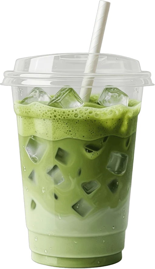 Latte de Matcha Gelado