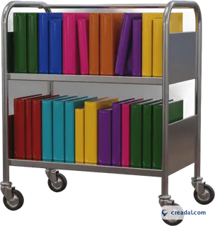Metal Library Book Cart